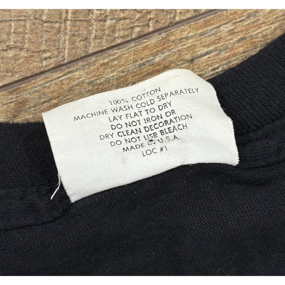 Vintage 80s 90s Panama Jack AOP Neon Fish Tee Made In USA Black XL Single Stitch - Picture 5 of 10